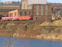 BR 181 222 mit TC 45681 in V�lklingen am 4.2.05