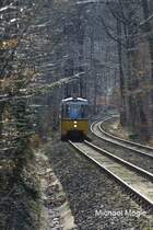 Stuttgart Stra�enbahn Linie 15 02.2004 vor Haltestelle Frauenkopf