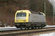 ES 64 P 001 (127 001) als Tfzf 73964 Richtung �sterreich unterwegs. Aufgenommen am 28.02.2009 in A�ling.