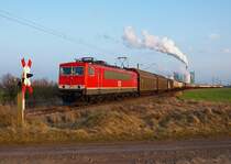 MEG 701 verl�sst am 3.3.09 mit dem Slusikilpendel Buna Werkbahnhof .