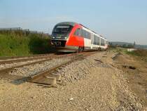 5022.021 auf der neu errichteten Weiche f�r die Anschlussbahn zum Werksneubau der ELIN EBG Motoren GmbH in Preding bei Weiz am 1.10.2008