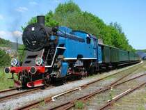 Die ex- PKP Lok TKt48-87 im Betrieb in Belgien

Chemin de Fer � Vapeur des 3 Vall�es

Treignes - 12-05-2008