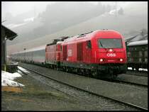 2016-051 vor 1044-040 mit SOIC31 wird im Umleitungsverkehr �ber Obdach nach Klagenfurt gef�hrt. Grund ist ein Steinschlag am Neumarkter Sattel. Obdach 06.03.2009