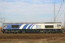 Hier noch mal die Class 66 von ERS Railways (Nr. 6603), als sie mit ihrem G�terzug am 09.02.2005 einen kurzen Halt im G�ter- und Rangierbahnhof Karlsruhe einlegte.