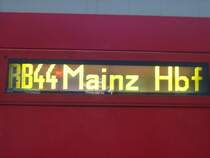 Hier sieht man die Au�enanzeige eines Doppelstockenwagen der 3.Gattung.