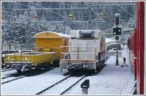 Freie Fahrt aus dem verzuckerten Thusis Richtung Albula. (10.03.2009)