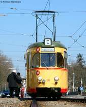139 und 439 (VBK) als Sonderfahrt anl�sslich der TSNV Jahreshauptversammlung in der Rintheimer Stra�e 21.3.09