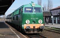 KOSTRZYN nad Odrą (Woiwodschaft Lebus/Kreis Gorzów), 25.03.2009, SU45-062 im Bahnhof Kostrzyn