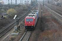 F�r gro�e �berraschund sorgte dieses Doppel: 185 605 & 521 am 14.03.08 in Regensburg (BB-Treffen)