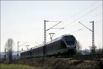 ET23003 und ET22005 ist als ABR99667 (RE16  Ruhr-SIEG-Express ) nach Essen unterwegs. (20.03.2009)
