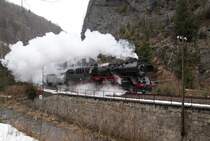 Die vorerst letzte Fahrt f�hrte 50 3648 auch nach Johanngeorgenstadt. Hier kurz nach Antonsthal.