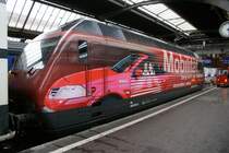 Werbelokomotive Mobility Re 460094-6 aufgenommen am 12.03.2008 im HB Z�rich.