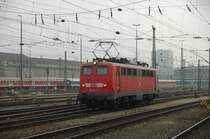 Die �lteste, noch �briggebliebene 115 am 08.02.09 in M�nchen Hbf