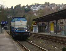 Lok 1702 der D&D durchf�hrt am 30.03.09 den Bahnhof Arnsberg in Richtung Bestwig.