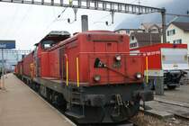 Bm 4/4 18437 Zuglok des L�sch und Rettungszuges in Erstfeld. Aufgenommen am 31.03.2009