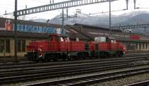 SBB-Infra: Am 16.3.09 durchfuhr dieses Am 841 Doppelpack Olten mit dem jetzt nur noch naheliegenden Ziel: Industriewerk-Olten