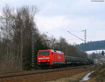 152 043-6 mit dem M69910 (Immedingen-**) am km 70,0 23.3.09