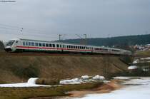 101 019-8 mit dem IC2371 (Hamburg Altona-Radolfzell) (Gedrehte Garnitur) am km 69,8 31.3.09. 