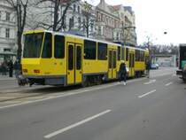Berlin: Stra�enbahnlinie 60 nach S-Bahnhof Adlershof am S-Bahnhof Friedrichshagen.