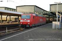 185 084-1 durchf�hrt am 3. April 2009 um 18:39 Duisburg Hbf auf Gleis 5
