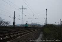 185 533-7 (Rail4Chem) f�hrt am 4. April 2009 mit GZ durch Duisburg Obermeiderich