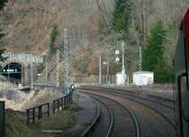 Fahrt im IC2006 Bodensee (Radolfzell-Dortmund) mit Zuglok 101 056-0 hier beim ehemaligen Bahnhof Nu�bach 4.4.09