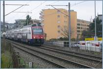 RABe 514 035-5 kommt von Urdorf her in Z�rich Altstetten an. (31.03.2009)