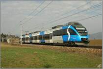 Der einzige Blaue Talent der �BB, 4024 120 f�hrt als REX 1702 von Villach nach M�rzzuschlag. 
Zeltweg 4.4.2009