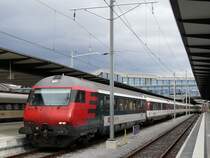 Auf Gleis 15 steht bereit IR 2473 nach Luzern; Basel SBB, 25.03.2009