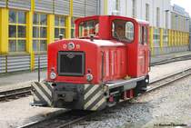 Die D11 der Zillertalbahn (gebaut bei O&K Dortmund) wartet am 05.04.09 auf den n�chsten Arbeitstag im Bahnhof Jenbach. 
