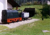 Lokdenkmal beim Holzleither Stollen