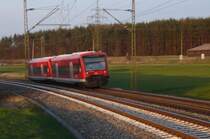 Mal eine andere Bildqualit�t. Die Aufnahme zeigt eine RB auf dem Weg nach Plochingen. (8.04.09)