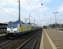 ME 146-10 steht am 31.03.09 mit ME 80951 nach Uelzen in L�neburg auf Gl.1 zur Weiterfahrt Richtung Bienenb�ttel bereit.