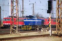 Infraleuna-206 rangiert im Rbf Gro�korbetha. Fotografiert am 04.04.09.