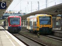 Zwei Regionalz�ge in Lichtenberg.
