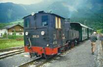 �BB 298.25 im Bhf Krimml der Pinzgaubahn, Juli 1984