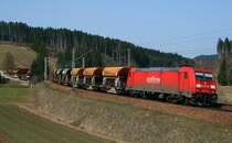 185 237-5 mit dem CS 61819 (Friesenheim-Villingen) am km 70,0 9.4.09