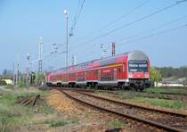 RB14 aus Nauen nach Senftenberg hier in L�bbenau-S�d. 13.04.2009