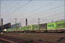 Impression eines Hangartner-Expresses. Hier bei den S�derelbbr�cken. (10.04.2009)