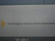 Werbeansicht der 101 034 IN Form von der Deutschen Bahn AG 