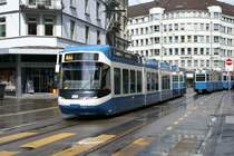 Be 5/6 3036 f�hrt am 17.4.09 von der Station Stockerstrasse Richtung Tunnelstrasse.