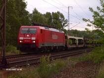 189 048 zieht ein Gemischten G�terzug �ber den S�dlichen Berlienr Aussenring.07.07.07