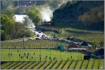 Dampflok 629.01 f�hrt mit SDZ 16259 von Aggsbach-Markt in der Wachau nach Wien S�d Ostseite, w�hrend im Vordergrund das Fu�ballspiel zwischen Weissenkirchen gegen Altenw�rth im Gange war.Endstand 1:3 ;O)
Weissenkirchen 19.04.2009