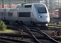 Auf seinem Weg durch das Vorfeld -

Der TGV scheint das richtige Gleis zum vorgesehenen Bahnsteig gefunden zu haben.

Stuttgart Hauptbahnhof, 19.04.2009 (M)