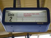 Zugzielanzeiger am 12.April 2009 in Berlin N�ldnerplatz.