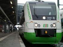 Itino der EIB steht im Janaur 09 zur Abfahrt ins winterliche Ilmenau bereit.Erfurt 09