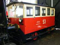 Ein kleiner Dieseltriebwagen der Ruhrkohle AG im Eisenbahmuseum Bochum-Dalhausen am 19. April 2009.