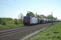 421 395-5 SBB Cargo am 21.04.2009 kurz vor �berquerung des Mittellandkanals bei Peine