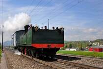 Bei Frick AG - Eine kleine Sensation, es ist die Ec 2/5 Nr.28  Genf  bei ihrer ersten Probefahrt aus eigener Kraft seit 1978 ! Besten Dank f�r den freundlichen Gruss. 19.4.2009