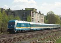 Nochmal Ortsbereich Oberkotzau, 21.04.2009. Auch aus M�nchen kam ein Alex und passierte diese alte Fabrik.